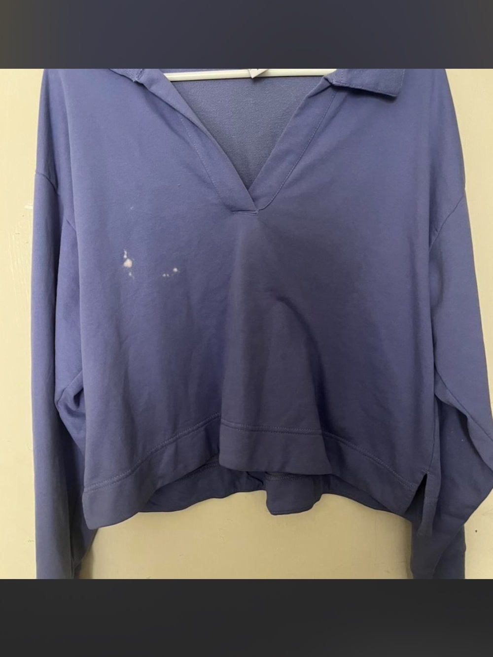 Athleta Retroterry Polo Sweatshirt